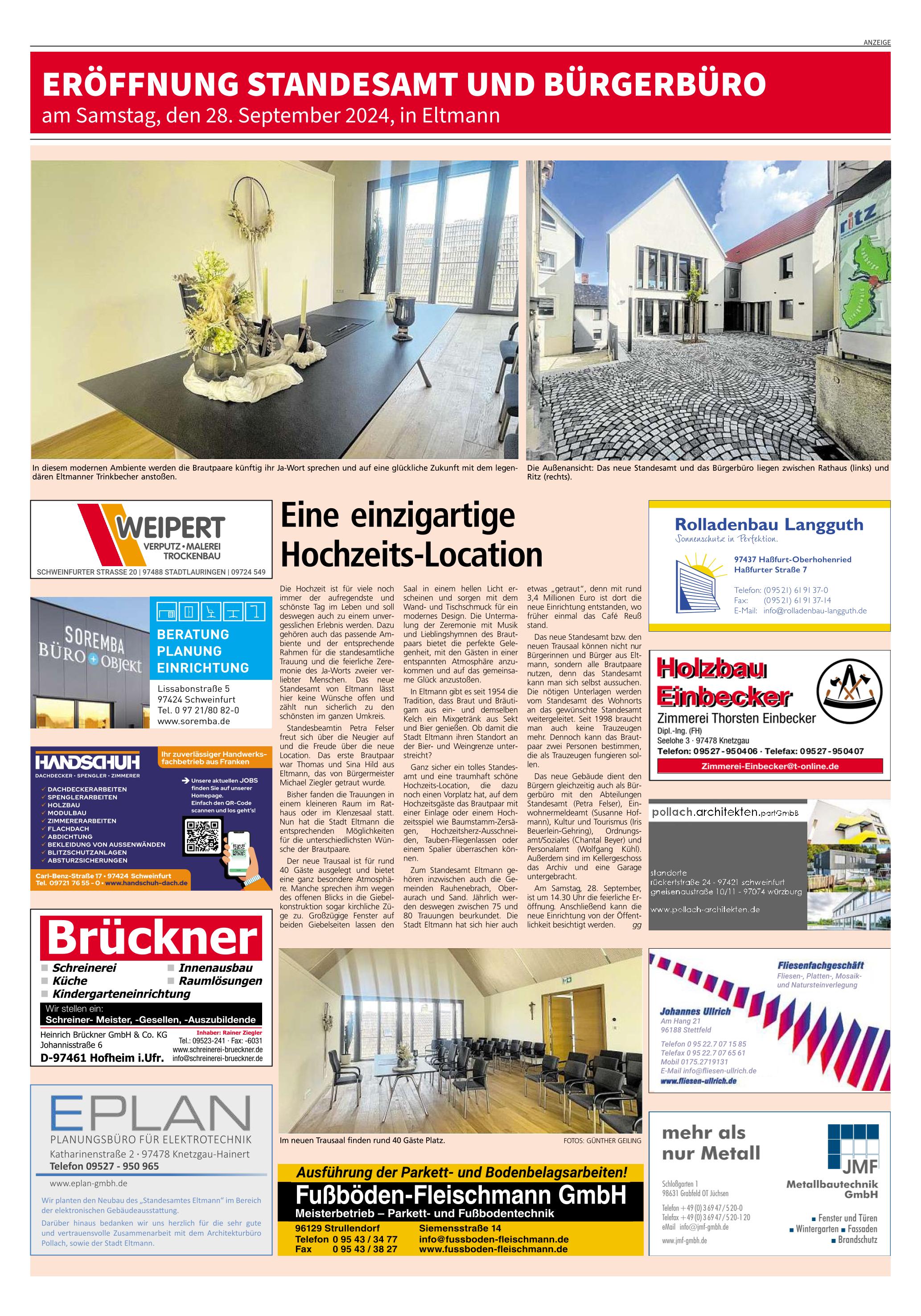 Standesamt und Bürgerbüro Eltmann