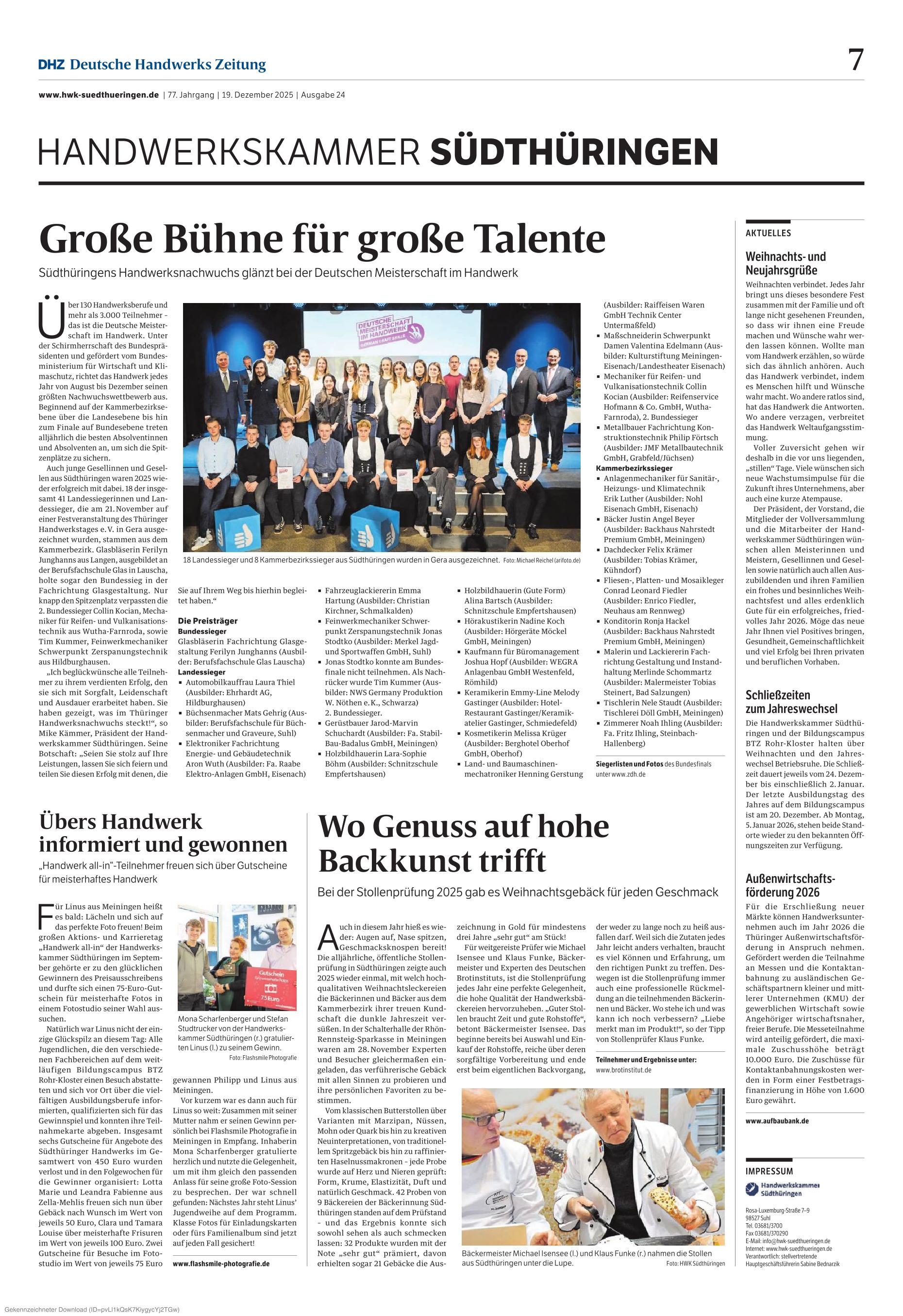 Deutsche Meisterschaft im Handwerk